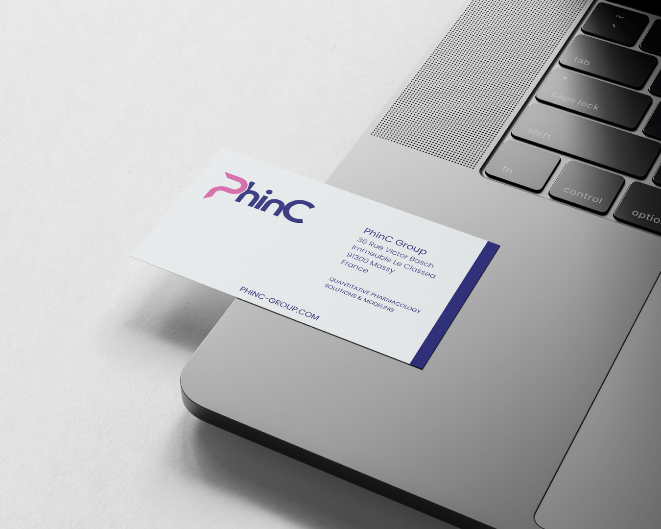 PhinC Group brand application — Business Card